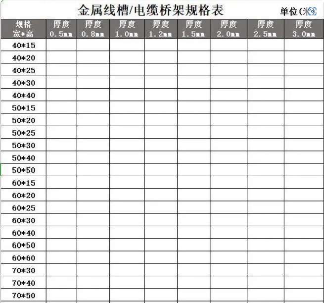 喷涂桥架多少钱一米